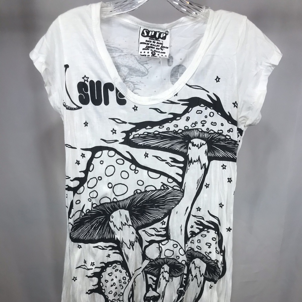 Sure Design brand magic mushroom long tee / tunic